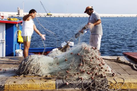 Puglia, Apulie, Italie, vissers