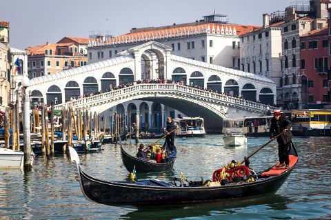 Venetie, Italie, Rialto brug