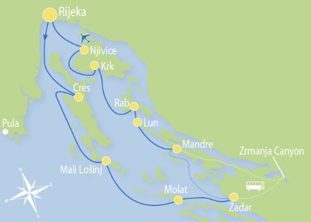 kroatie-noord-dalmatie-rijeka-map-multi-actief
