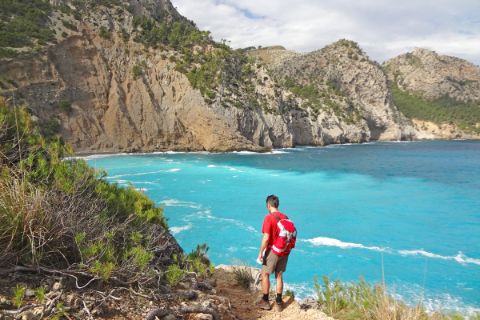 Wandern und Meer auf Mallorca Bucht Coll Baix