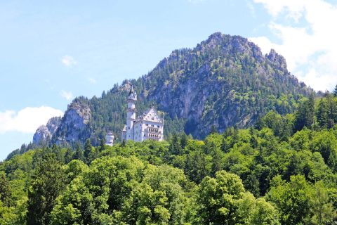 Schloss Neuschwanstein mit Bergpanorama