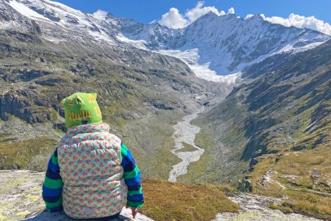 Family tour to the Weissbach Glacier World