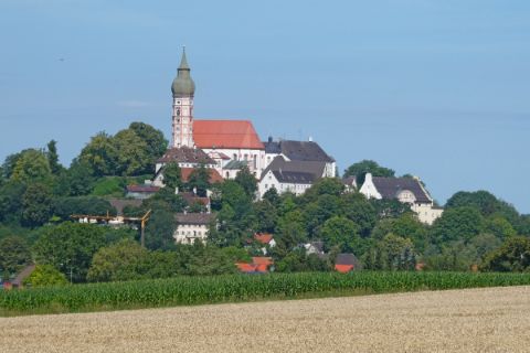 Ausblick auf das Kloster Andechs