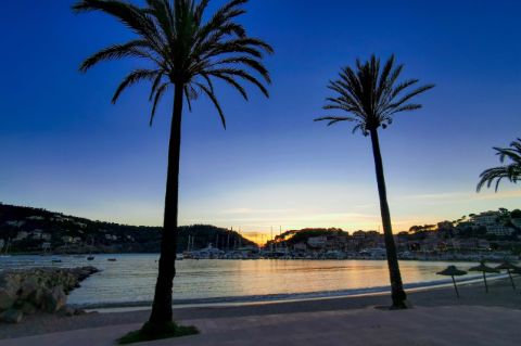 Sonnenuntergang am Strand Mallorca