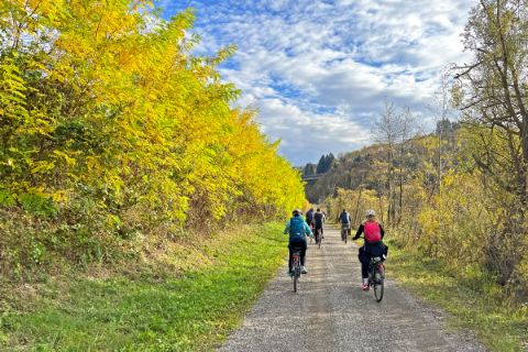 Herbststimmung auf dem Alpe-Adria-Radweg