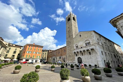 Market Square with Cathedral in Brescia