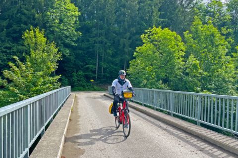 Cyclists in the Möll Valley
