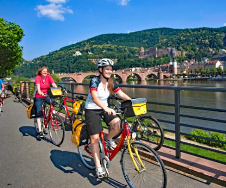 Cyclists in Heidelberg