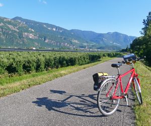 Eurobike-bike at the Adige Cycle Path