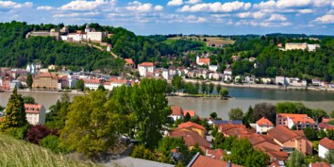 Blick auf die Dreiflüssestadt Passau