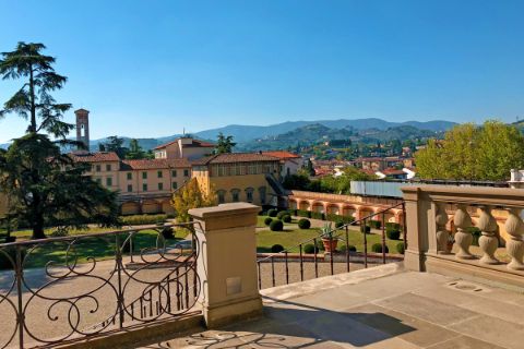 Ausblick von der Villa Medici in Poggio a Caiano