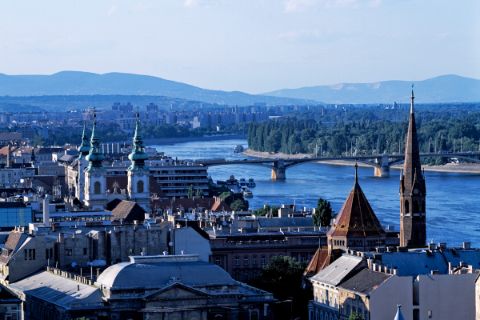 Blick über Budapest und die Donau