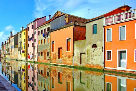 Bunte Häuser in Chioggia