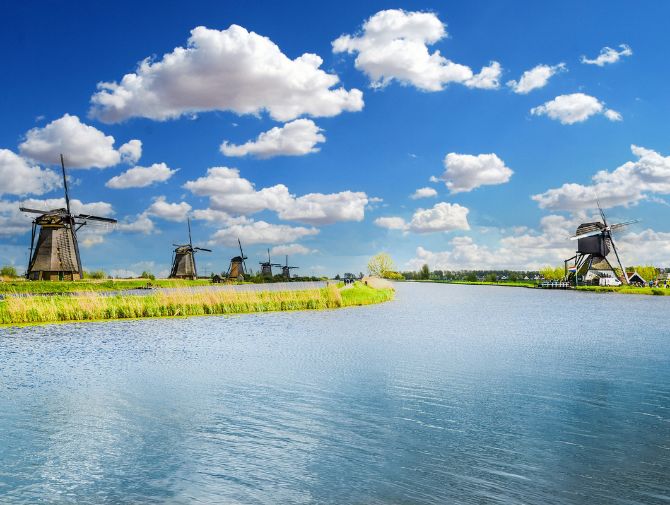 Die Windmühlen von Kinderdijk, UNESCO-Weltkulturerbe