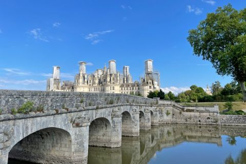 Brücke über die Loire zu Schloss Chambord