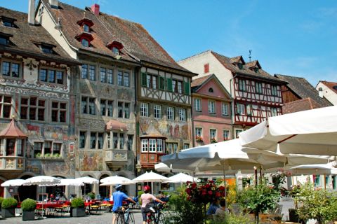 Historischer Marktplatz in Stein am Rhein