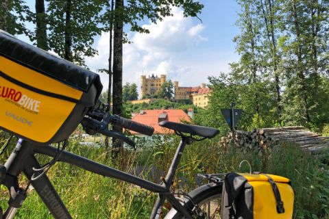 Eurobike Fahrrad mit Blick auf Hohenschwangau