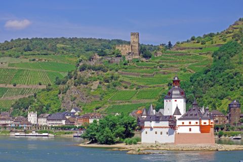 View on the stage from Rüdesheim to Goarshausen