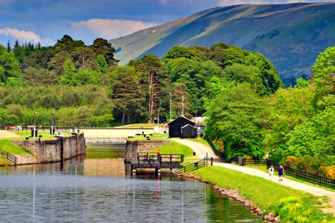 Caledonian Canal on the Great Glen Way