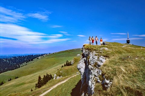 Hikers on the Chasseral