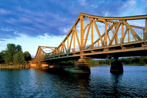 Glienicker bridge between Berlin and Potsdam
