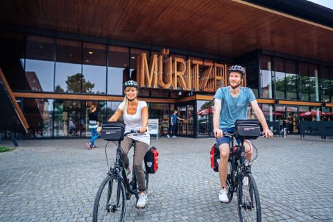 Radfahrer in Müritz