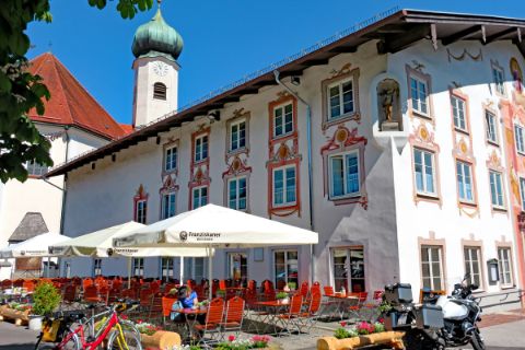Biergarten in Eschenlohe