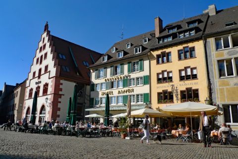 Restaurants at Münsterplatz in Freiburg
