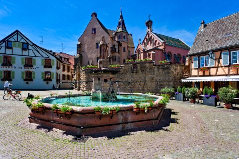 Fountain in Eguisheim