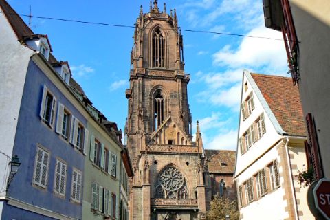 Gotische St. Georg Kirche in Selestat
