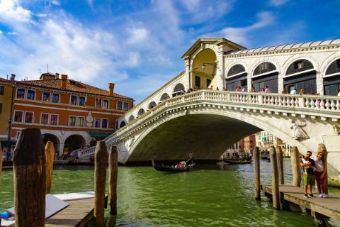 Venedig mit Blick auf die Rialtobrücke