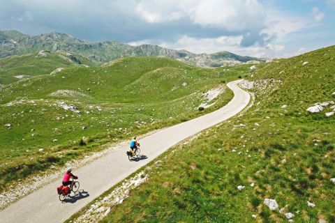 Cycle path through the Durmitor National Park