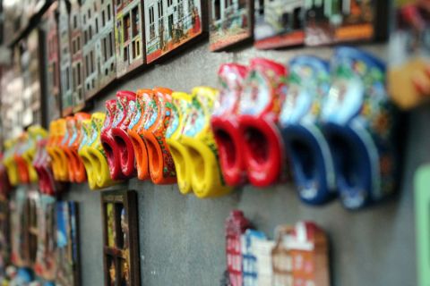 Traditional wooden shoes