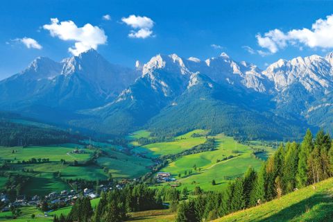 Atemberaubendes Alpenpanorama