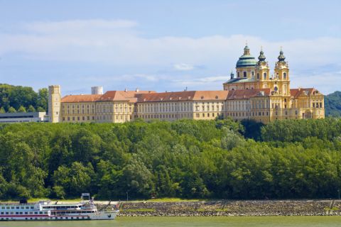 View to the Monastery in Melk