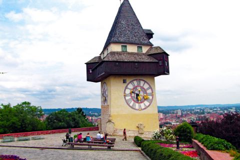 The clocktower "Uhrturm" of Graz
