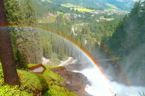 Rainbow in front of the waterfalls