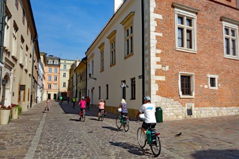 Cyclists in Krakau