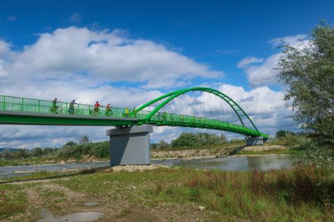 Brücke am Dunajec Radweg
