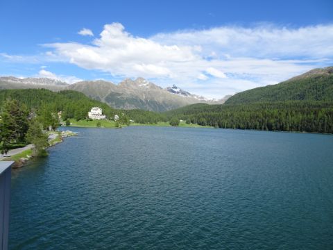 Beautiful lake by Maloja