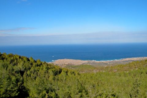 View over the coast of Cyprus