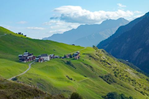 Enchanting Swiss mountain countryside