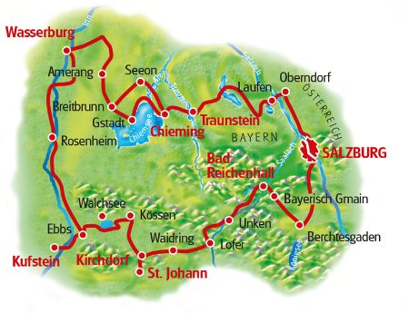 Map Mozart Cycle Path