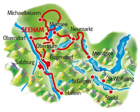 Map Salzburg's Lake District - based in one hotel