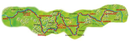 Map Main cycle path