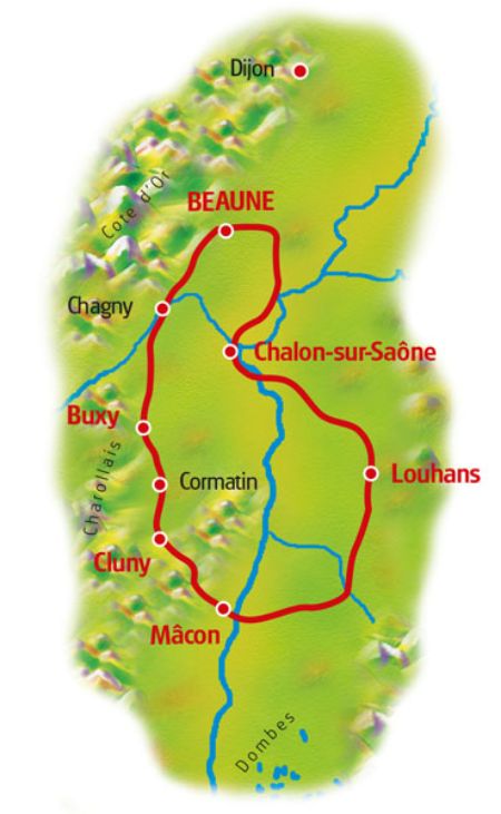Map Burgundy