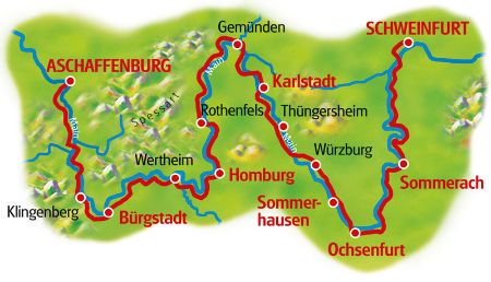 Map Main Vintern's tour