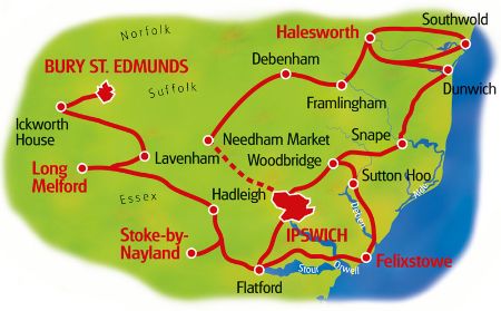 Karte Suffolk