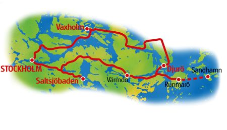 Map Stockholm Islandhopping