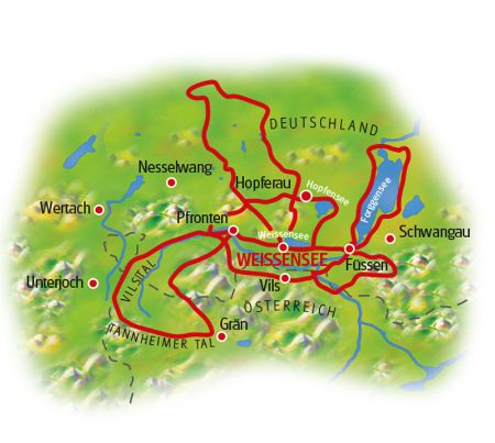 Allgäu Sternfahrt - Karte
